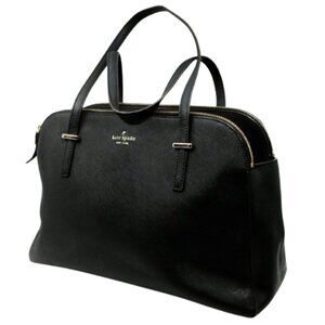KATE SPADE~Cedar Street Maise Shoulder~ BLACK LEATHER THREE COMPARTMENT BAG